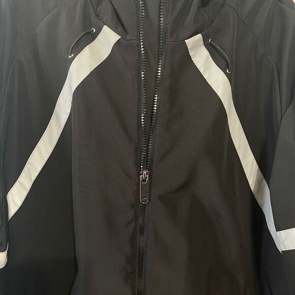 Coogi Australia Men's Vintage Full Zipper Hooded Bomber Jacket Black Size 3X - Picture 6 of 15